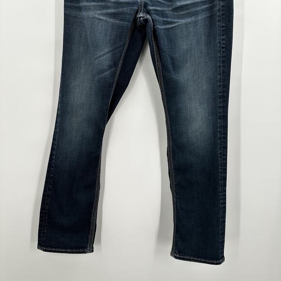 Buckle BKE Jeans Mens 30 Blue Jake Straight Stretch Thick Stitch - Picture 4 of 14